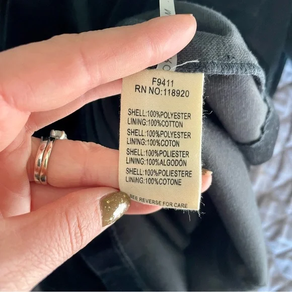 FRNCH Black Mini Dress Faux Suede Dress Women Small - Picture 6 of 7